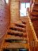 Massive Holztreppe in das DG