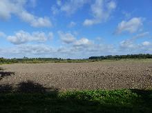 Horizontblick hinter dem Grundstück