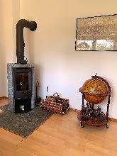 Kaminofen im Esszimmer